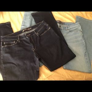 Two pairs Levi Mid Rise Bootcut Jeans Size 14/32.